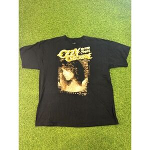Ozzy Osbourne T Shirt Mens 2XL Black No More Tours Graphic Print Logo Cotton